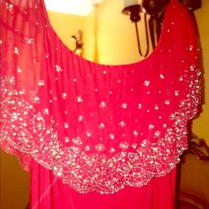 Extra large red blouse absolutely stunning❤️